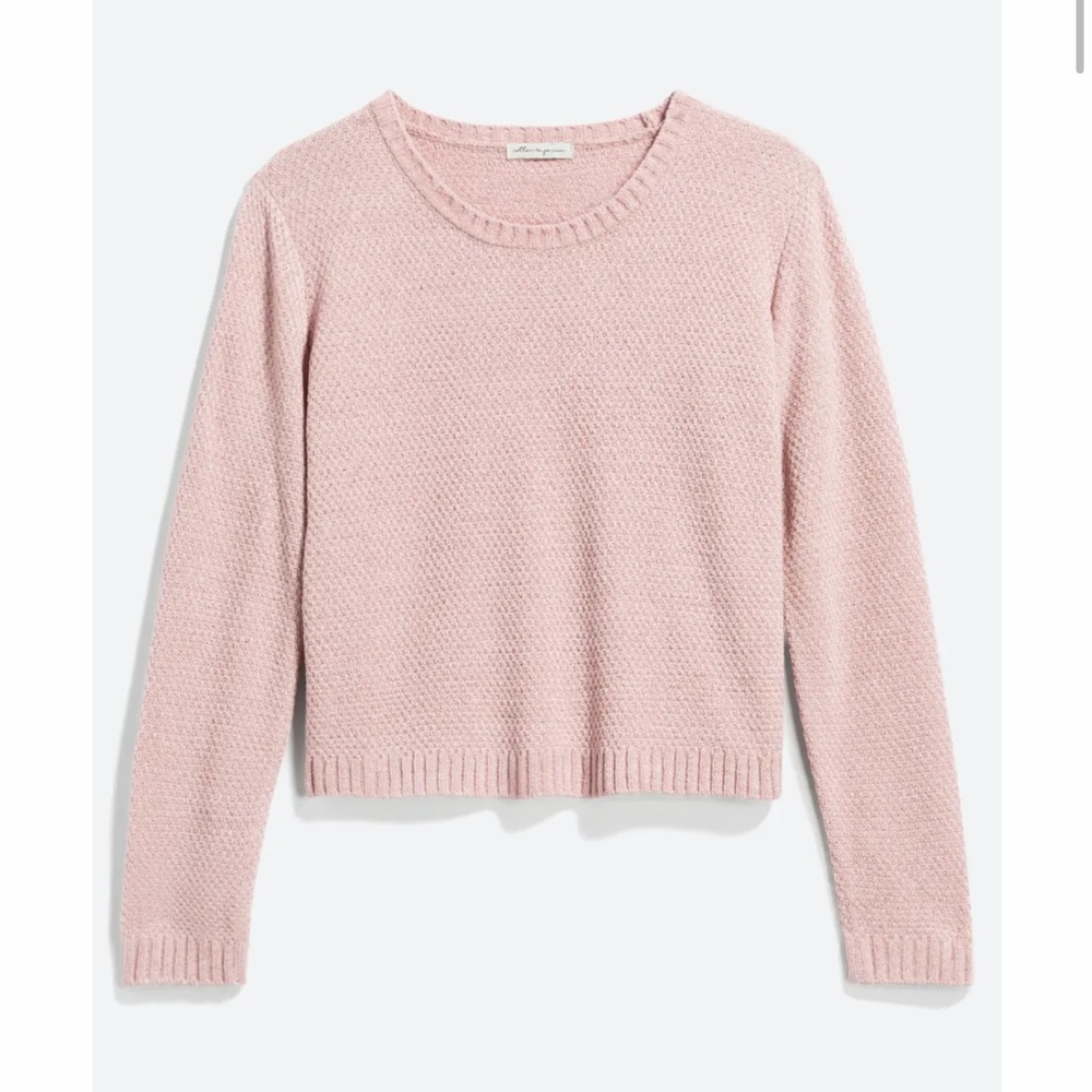 NWOT COTTON EMPORIUM Fionn Cropped Chenille Pullover - Size Large - Picture 2 of 3